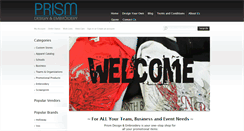 Desktop Screenshot of prismdesignemb.com